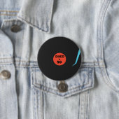 Schallplattenknopf - Retro-Diskoparty Button (Beispiel)