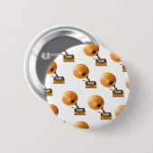 Schallplattenmuster. Button (Vorne & Hinten)