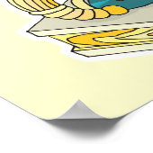 Schallplattenspieler Poster (Ecke)