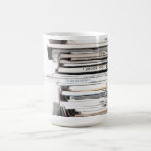 Schallplattenstapel Kaffeetasse (Mittel)
