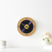 Schallplattenuhr aus Vinyl Runde Wanduhr (Zuhause)