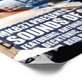 Schallplattenuntersatz: Sounds des 3. Sommers Poster (Ecke)