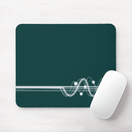 Schallwelle - Dunkelgrün Mousepad (Mit Mouse)