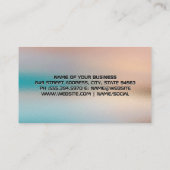 Schallwelle | Glastextur Hintergrund Visitenkarte (Rückseite)