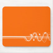 Schallwelle - Orange Mousepad (Vorne)