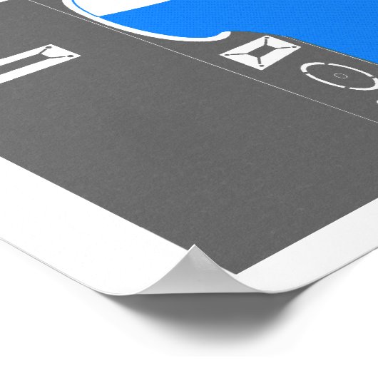 Schallwelle Poster (Ecke)