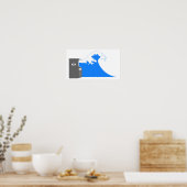 Schallwelle Poster (Küche)