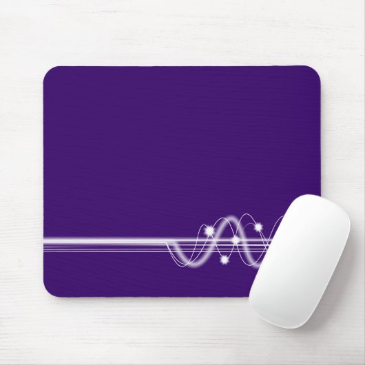 Schallwelle - Tiefe Violette Mousepad (Mit Mouse)
