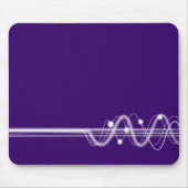 Schallwelle - Tiefe Violette Mousepad (Vorne)