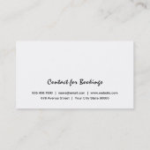 Schallwelle Visitenkarte (Rückseite)