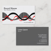 Schallwellen 02 visitenkarte (Vorne/Hinten)