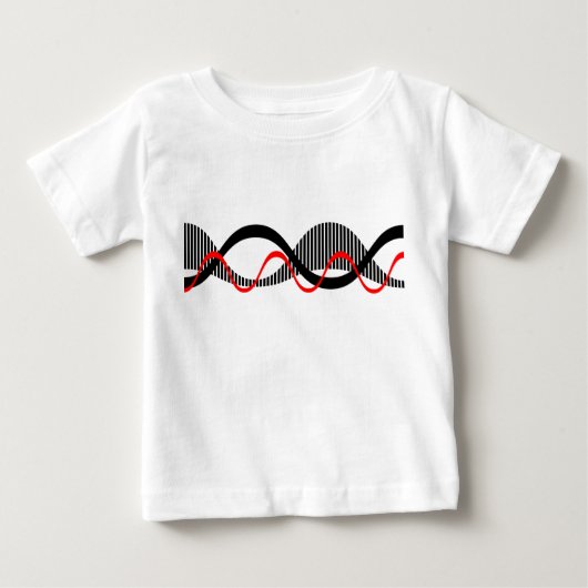 Schallwellen Baby T-shirt (Vorderseite)