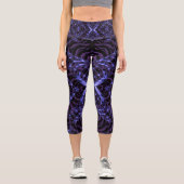 Schallwellen Capri Leggings (Vorderseite)
