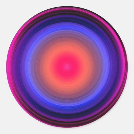 Schallwellen Cycles Voice Waving Liquid Light Vibe Runder Aufkleber (Vorderseite)
