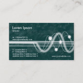 Schallwellen - grüne Erde Visitenkarte (Rückseite)