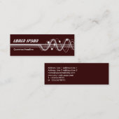 Schallwellen II - braun Mini Visitenkarte (Vorne/Hinten)