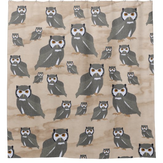 Schälmuster und rustikales Holz Duschvorhang (Vorderseite)