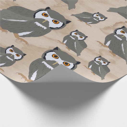 Schälmuster und rustikales Holz Geschenkpapier (Ecke)