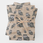 Schälmuster und rustikales Holz Geschenkpapier Set (Beispiel)