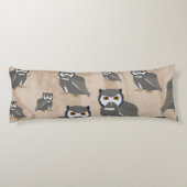 Schälmuster und rustikales Holz Seitenschläferkissen (Rückseite)