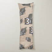 Schälmuster und rustikales Holz Seitenschläferkissen (Rückseite (Vertikal))