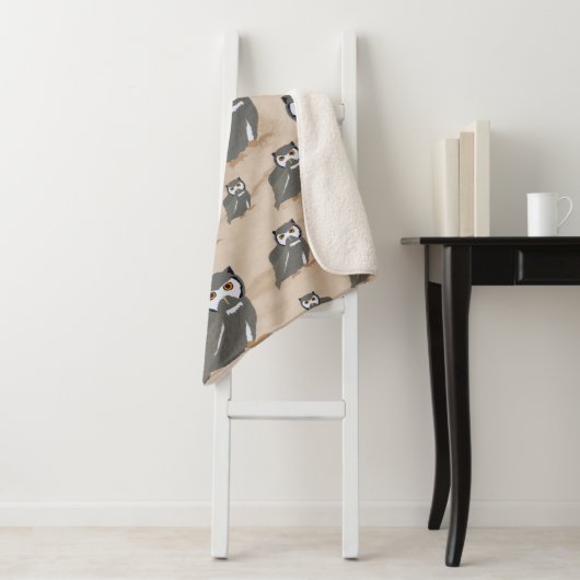 Schälmuster und rustikales Holz Sherpadecke (Beispiel)