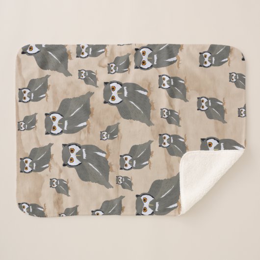 Schälmuster und rustikales Holz Sherpadecke (Vorderseite (Horizontal))