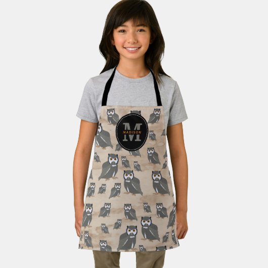 Schälmuster und Rustikales Holzmonogramm Schürze (Insitu)