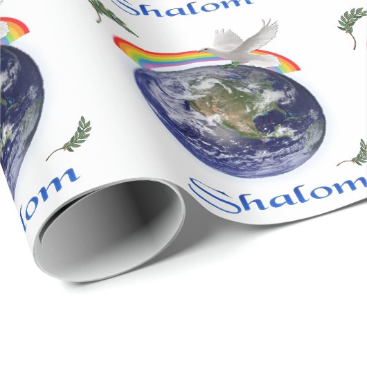Schalom Geschenkpapier (Rolleneckpunkt)