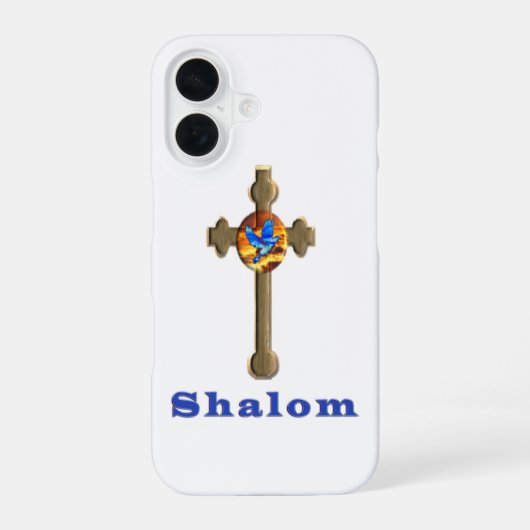 Schalom iPhone 16 Hülle (Rückseite)