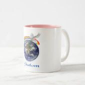 Schalom Zweifarbige Tasse (VorderseiteRechts)