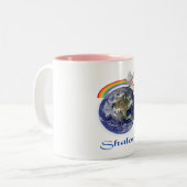 Schalom Zweifarbige Tasse (Vorderseite Links)