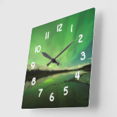 Schalotten Aurora Quadratische Wanduhr (Winkel)