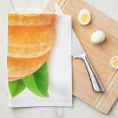 Schälte Mandarine Geschirrtuch (Viertel Falte)