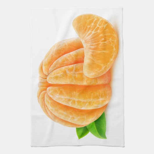 Schälte Mandarine Geschirrtuch (Vertikal)