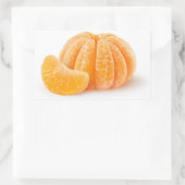 Schälte Mandarine Rechteckiger Aufkleber (Tasche)