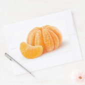 Schälte Mandarine Rechteckiger Aufkleber (Umschlag)