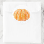 Schälte Mandarine Runder Aufkleber (Tasche)