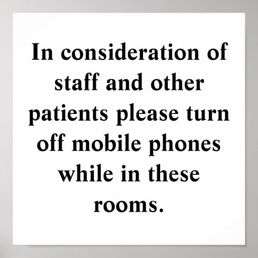 Schalten Sie bitte die Mobiltelefone aus Poster (Vorne)
