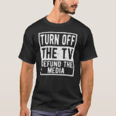 Schalten Sie das Fernsehgerät für die Medien- und T-Shirt (Vorderseite)