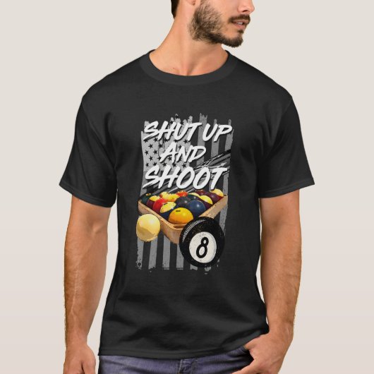 Schalten Sie den Billard 8 Ball Pool Player aus un T-Shirt (Vorderseite)