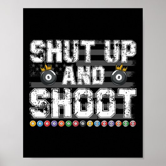Schalten Sie den Billard 8 l Pool Player Billia au Poster (Vorne)