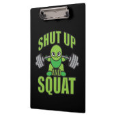 Schalten Sie den Kawaii Anime Powerlifter-Cartoon  Klemmbrett (Links)