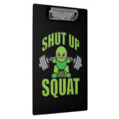 Schalten Sie den Kawaii Anime Powerlifter-Cartoon  Klemmbrett (Rechts)