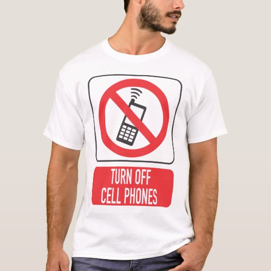 Schalten Sie den T - Shirt der Mobiltelefone aus - (Vorderseite)
