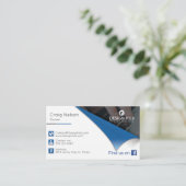 Schalten Sie die berufliche Visitenkarte für den S (Stehend Vorderseite)