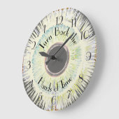 Schalten Sie die Hände der Zeitbrillanz Abstrakt z Große Wanduhr (Winkel)