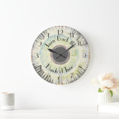 Schalten Sie die Hände der Zeitbrillanz Abstrakt z Große Wanduhr (Zuhause)