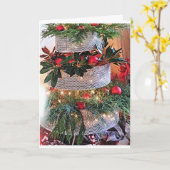 **SCHALTEN SIE DIE HÄNDE FÜR DIE CHRISTMAS-SAISON* KARTE (Gelbe Blume)