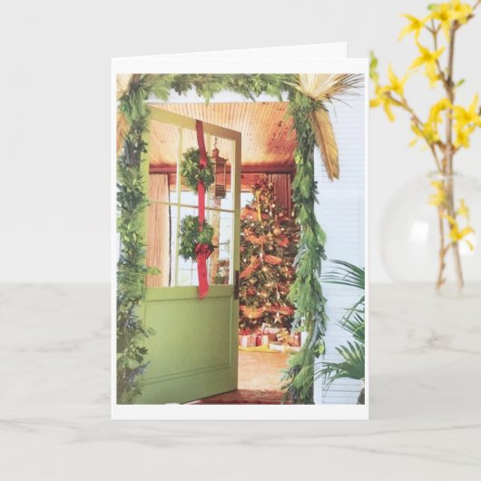 **SCHALTEN SIE DIE HÄNDE FÜR DIE CHRISTMAS-SAISON* KARTE (Gelbe Blume)